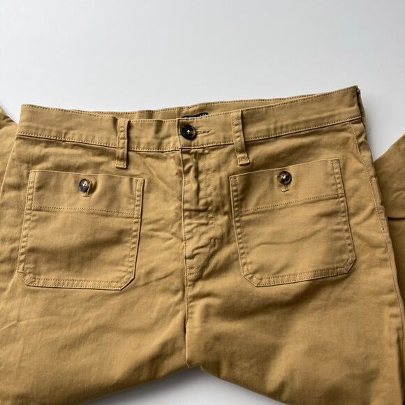 J. Crew Tan Ankle Cropped Pants Relaxed Fit - Picture 6 of 7